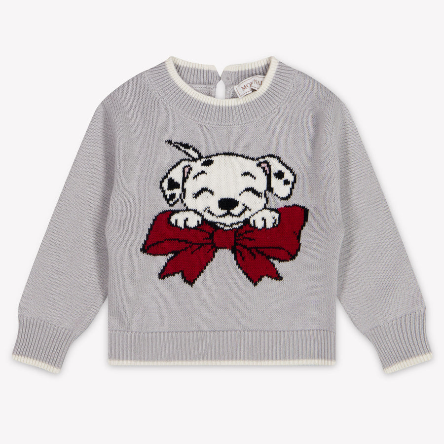 MonnaLisa Baby Girls Sweater in Light Grey