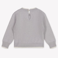 MonnaLisa Baby Girls Sweater In Light Gray