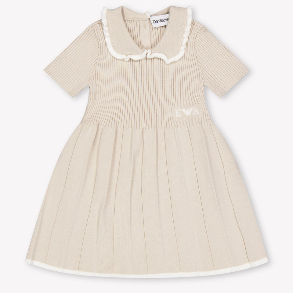 Armani Baby Meisjes Jurk In Beige