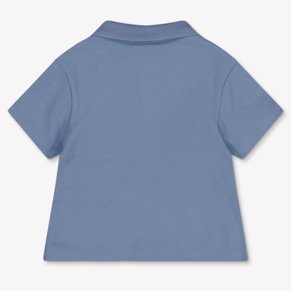 Armani Baby Boys Polo In Light Blue