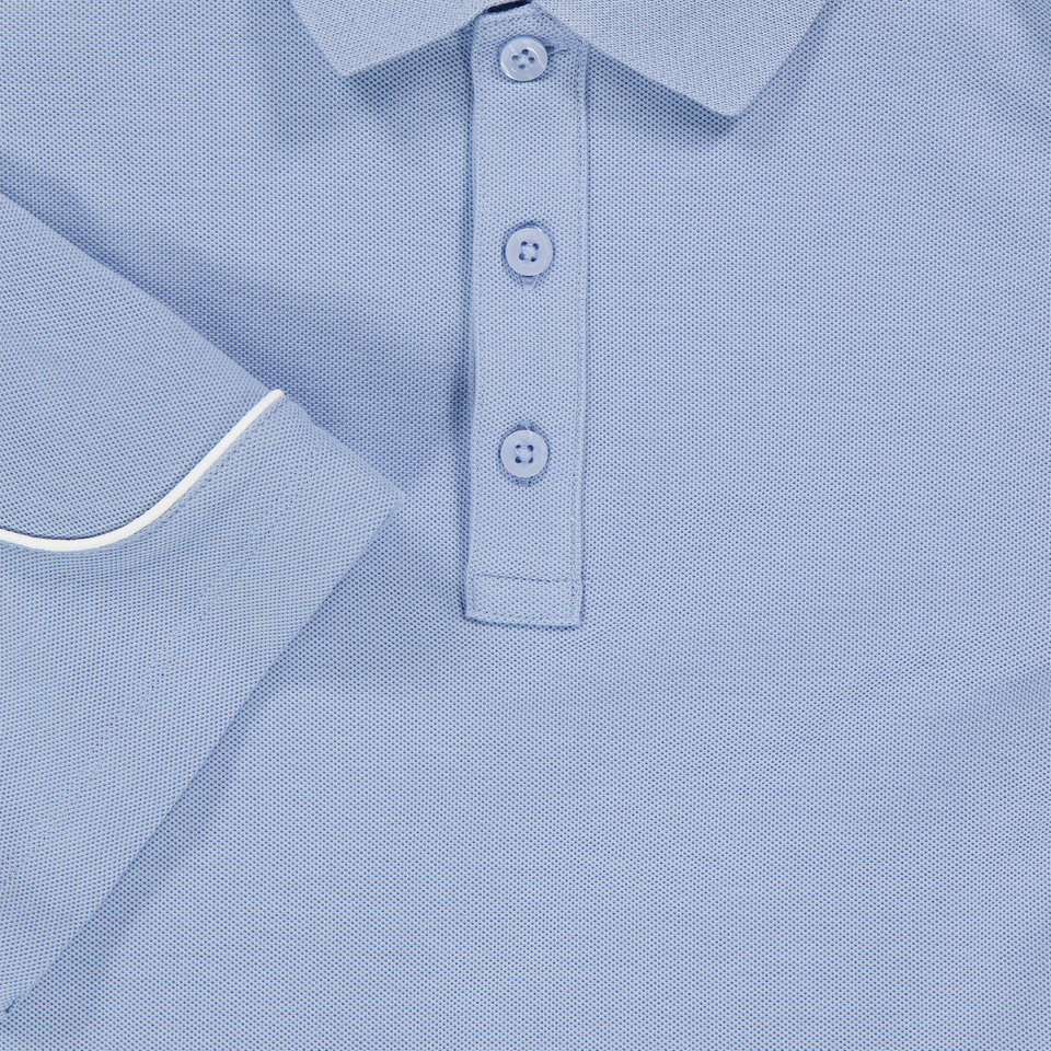 Armani Kids Boys Polo In Light Blue