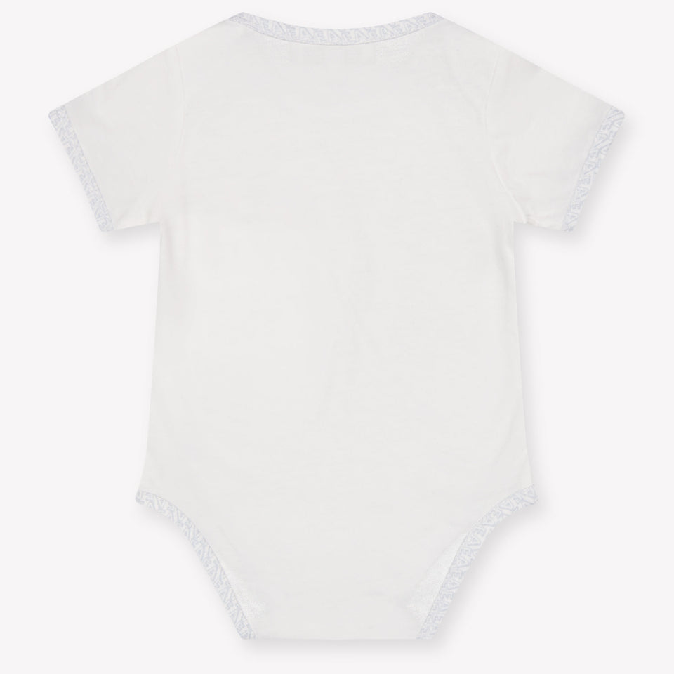 Armani Baby Jongens Rompertje In Licht Blauw