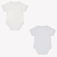 Armani Baby Boys Romper In Light Blue
