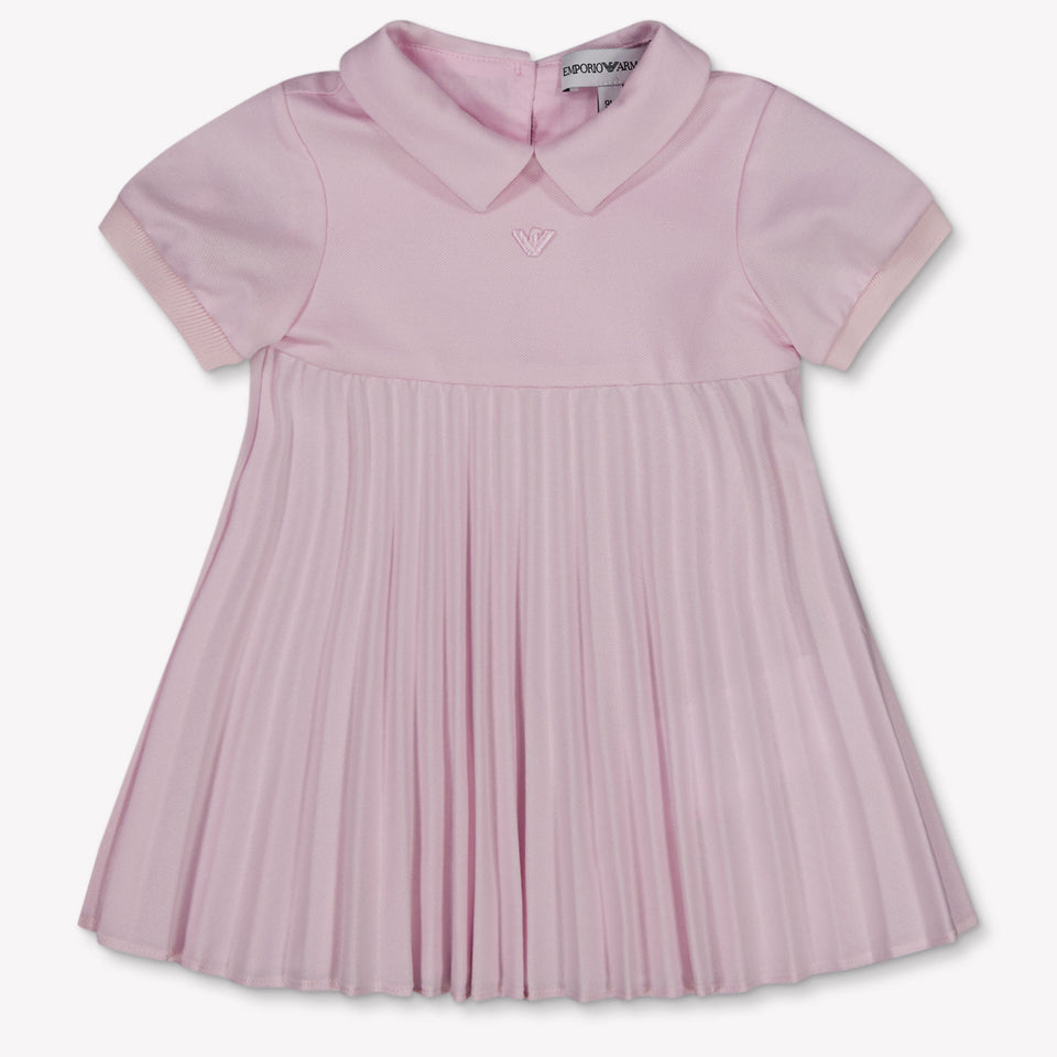Armani Baby Meisjes Jurk In Licht Roze