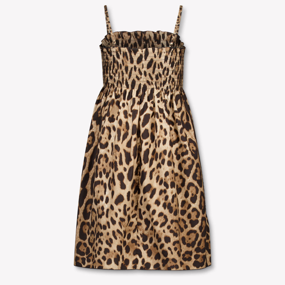 Dolce & Gabbana Kinder Meisjes Jurk In Panter