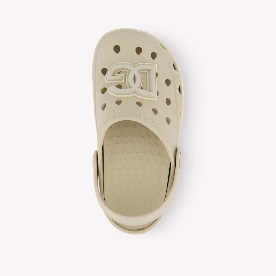 Dolce & Gabbana Unisex Sandals In Light Beige