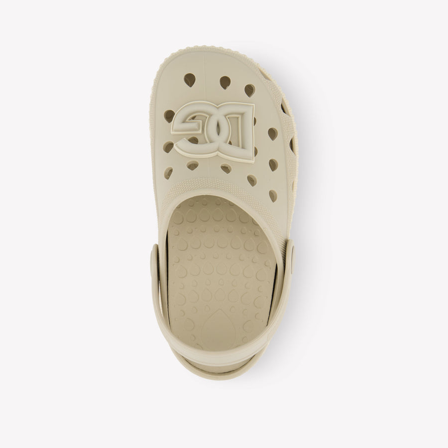Dolce & Gabbana Unisex Sandals In Light Beige