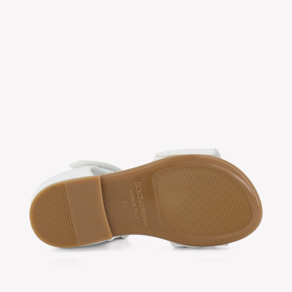 Dolce & Gabbana Girls Sandals In White