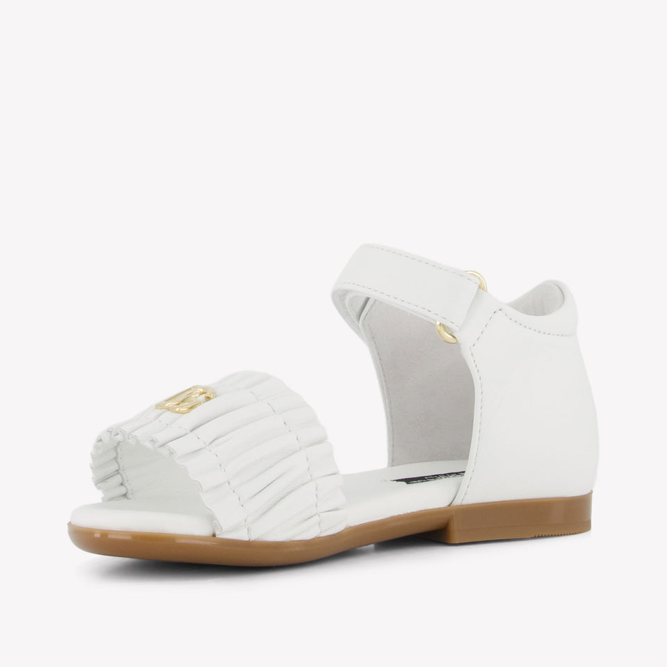 Dolce & Gabbana Girls Sandals In White