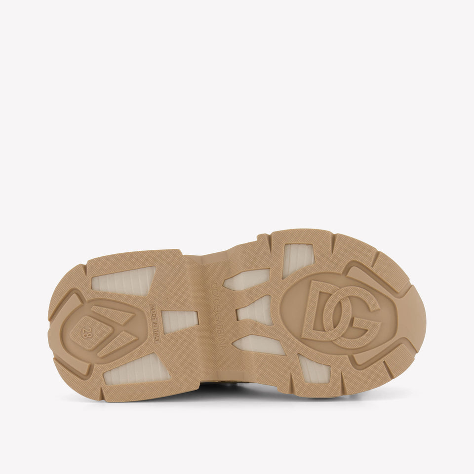 Dolce & Gabbana Unisex Sneakers In Beige