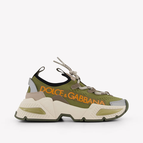 Dolce & Gabbana Unisex Sneakers In Light Green