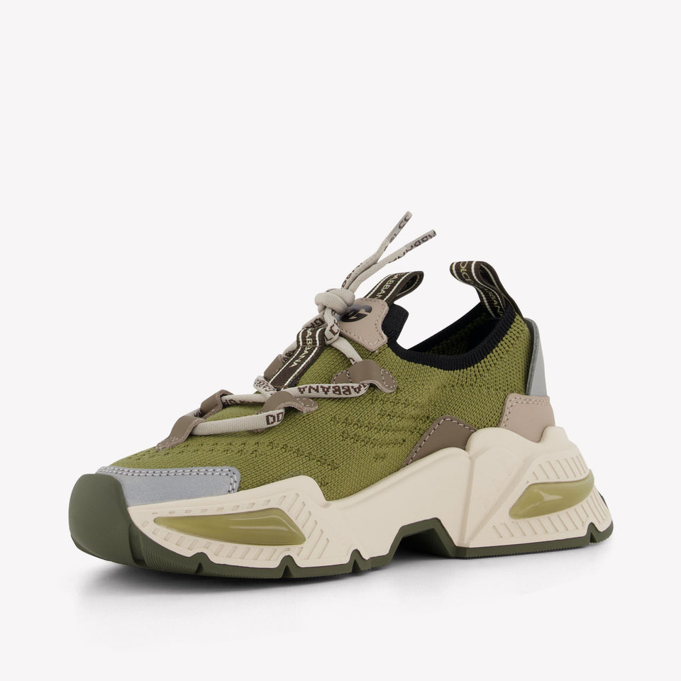 Dolce & Gabbana Unisex Sneakers In Licht Groen