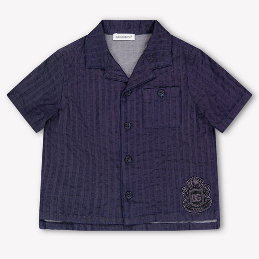 Dolce & Gabbana Baby Boys Shorts In Dark Blue