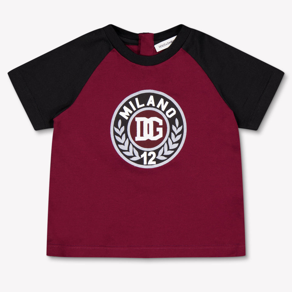 Dolce & Gabbana Baby Boys T-Shirt In Bordeaux