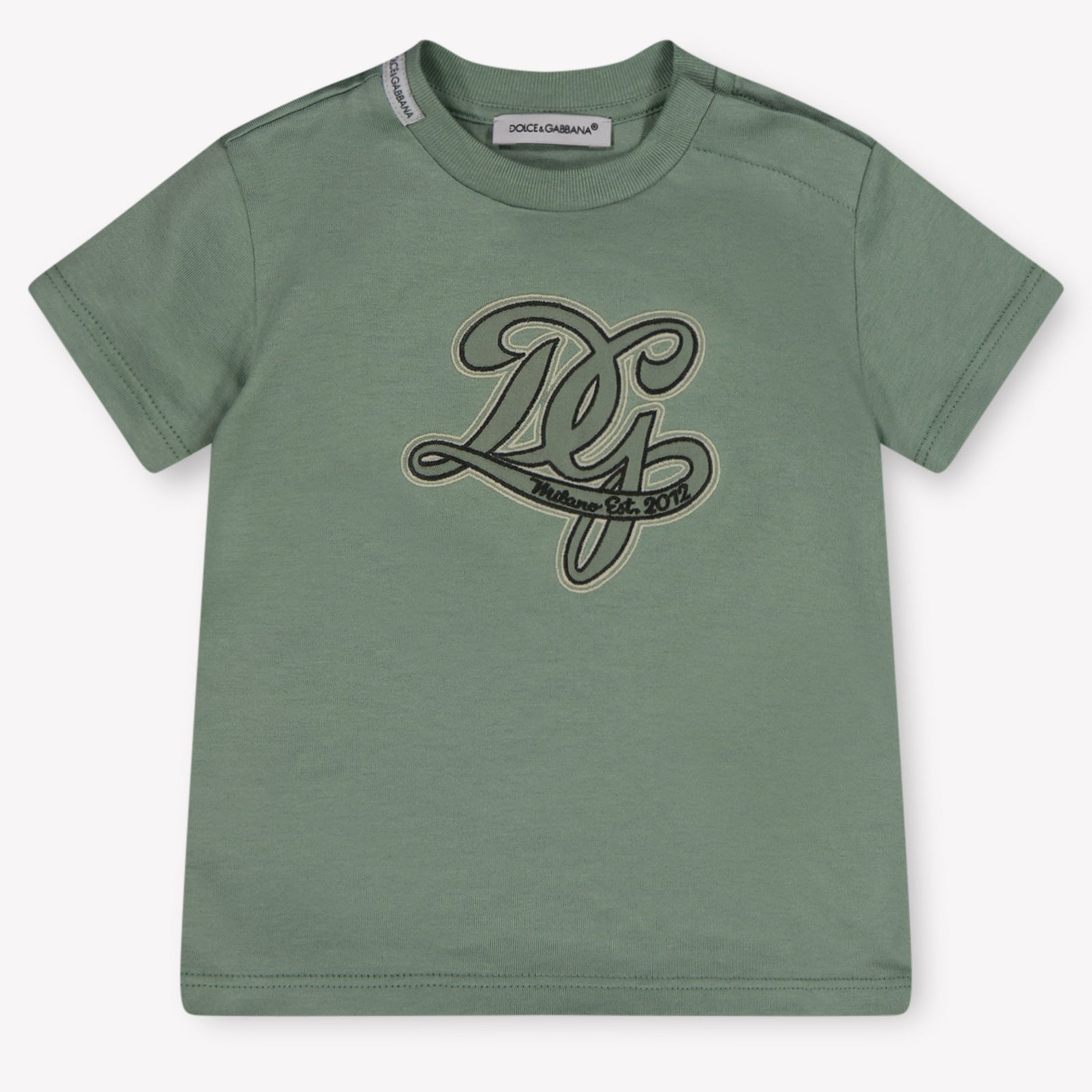 Dolce & Gabbana Baby Jongens T-Shirt In Licht Groen