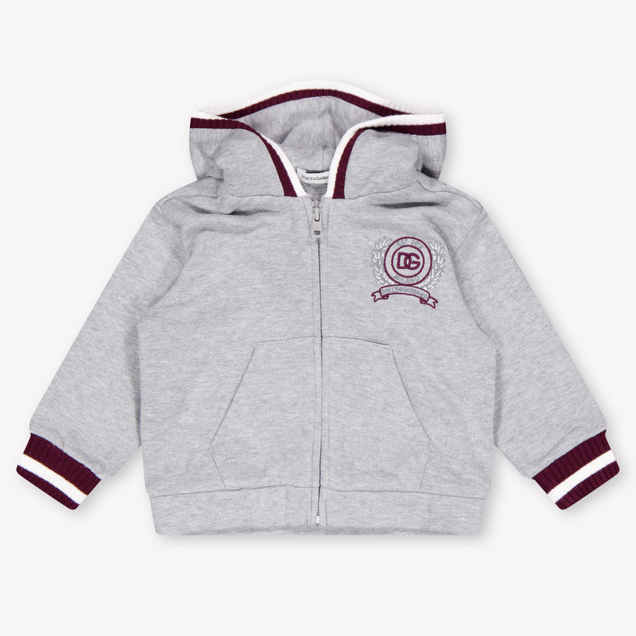 Dolce & Gabbana Baby Boys Cardigan In Gray