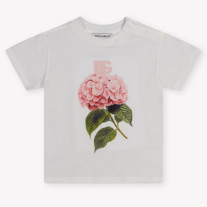 Dolce & Gabbana Baby Meisjes T-Shirt In Wit