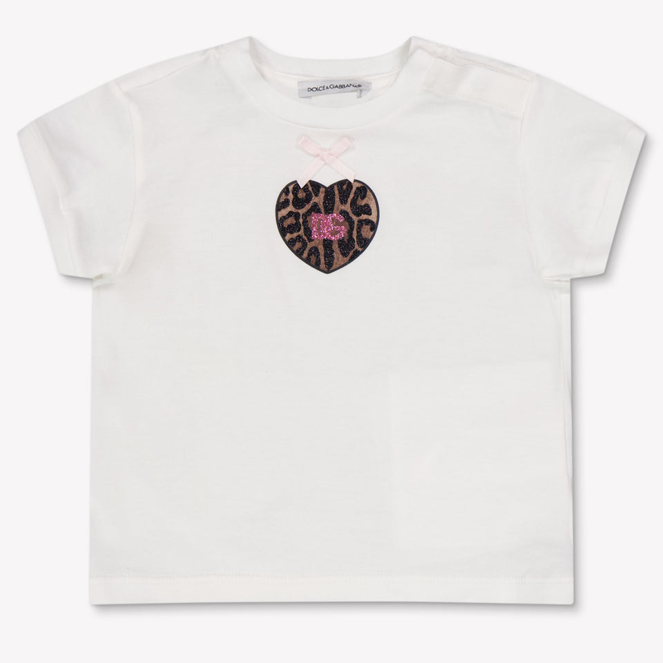 Dolce & Gabbana Baby Girls T-Shirt In White
