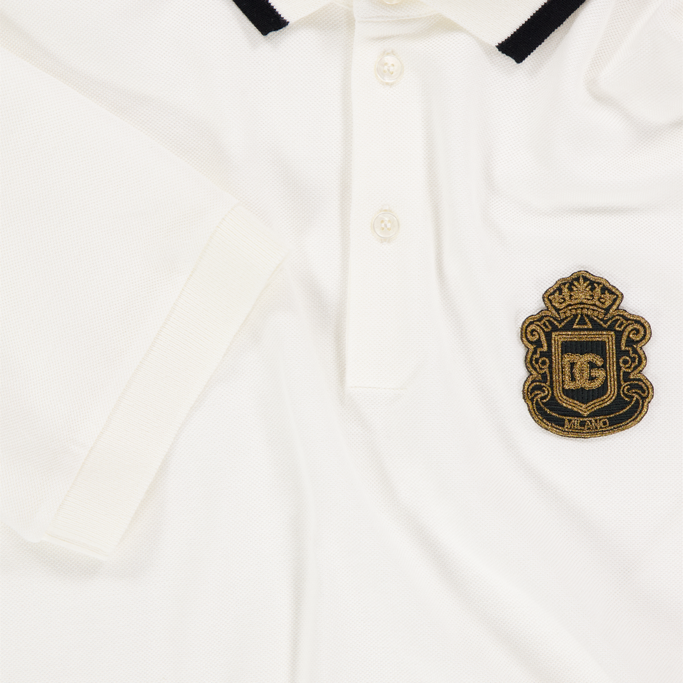 Dolce & Gabbana Kinder Jongens Polo In Wit
