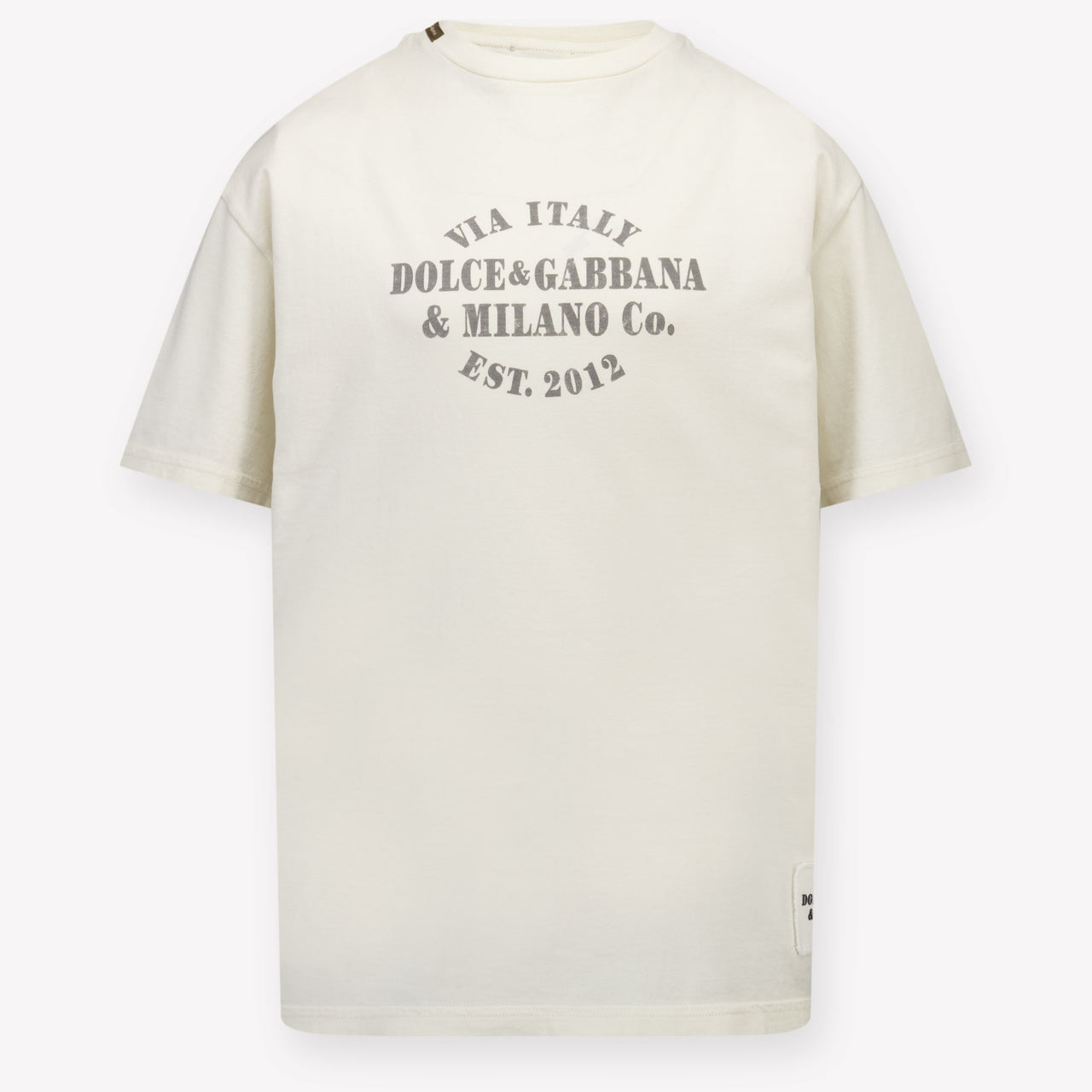 Dolce & Gabbana Kids Boys T-Shirt In OffWhite