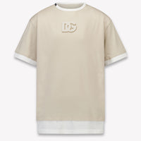 Dolce & Gabbana Kinder Jongens T-Shirt In Beige