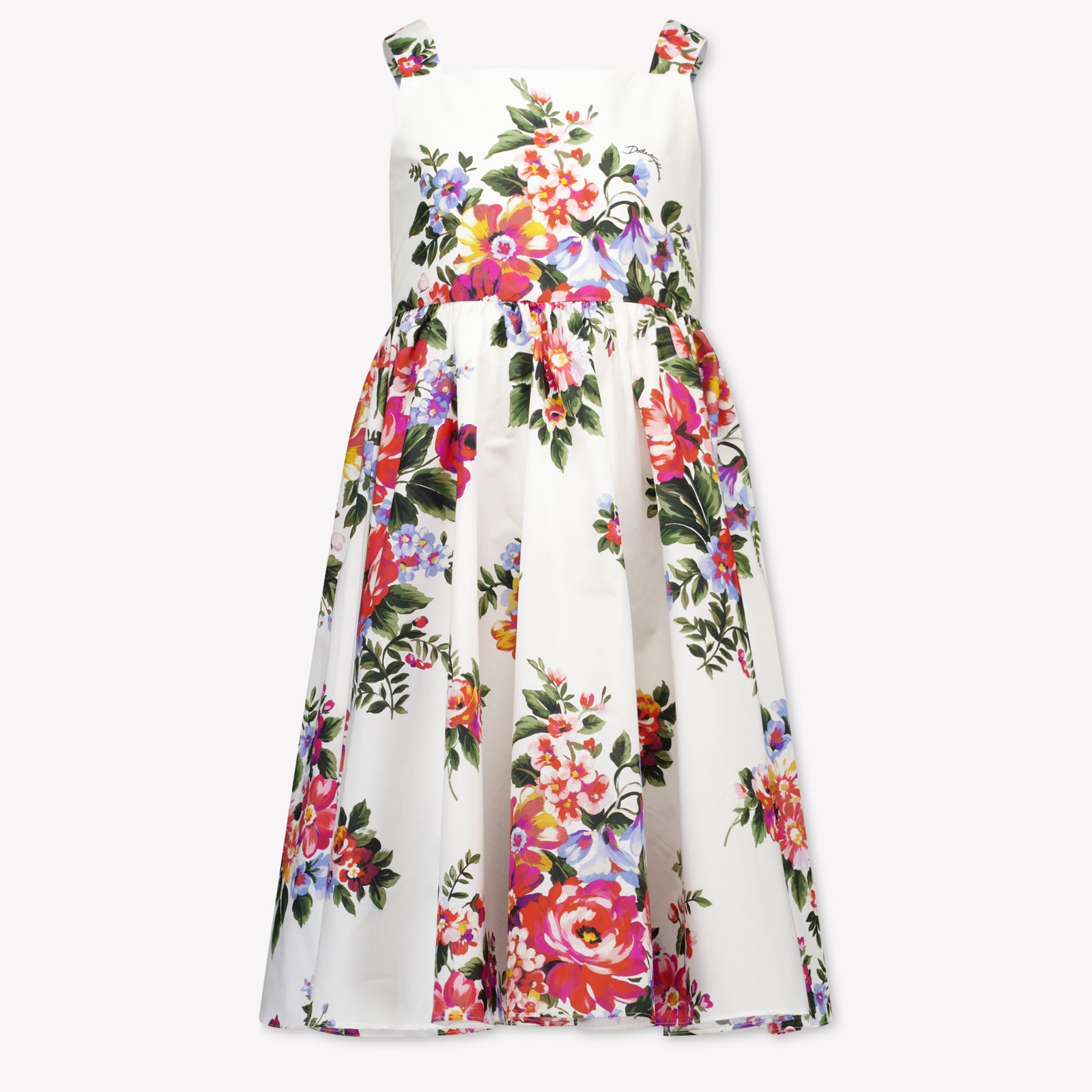 Dolce & Gabbana Kids Girls Dress In White