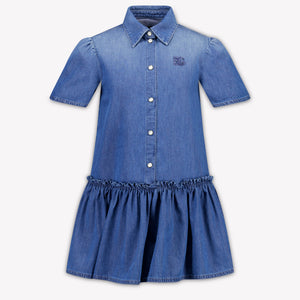 Dolce & Gabbana Kids Girls Dress In Jeans