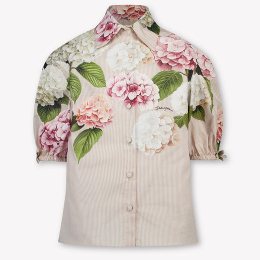 Dolce & Gabbana Kids Girls Blouse In Light Pink