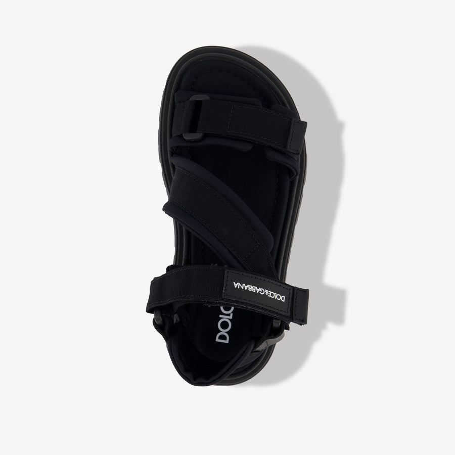 Dolce & Gabbana Unisex Sandals In Black