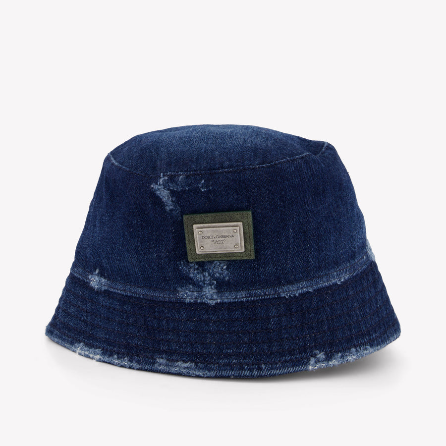 Dolce & Gabbana Kids Unisex Hat In Jeans