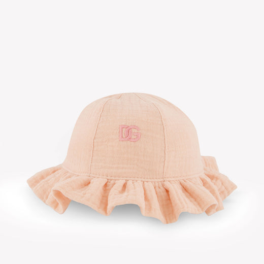 Dolce & Gabbana Baby Girls Hat In Light Pink
