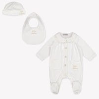 Dolce & Gabbana Baby Girls Playsuit In OffWhite