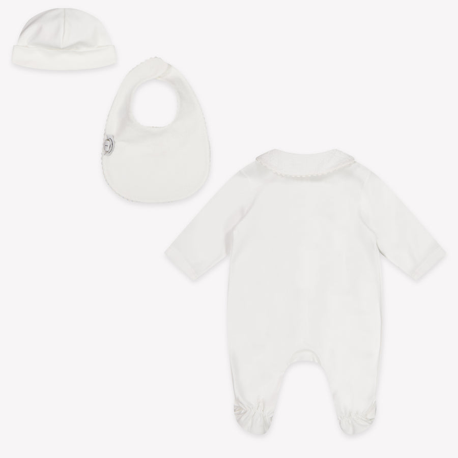 Dolce & Gabbana Baby Girls Playsuit In OffWhite