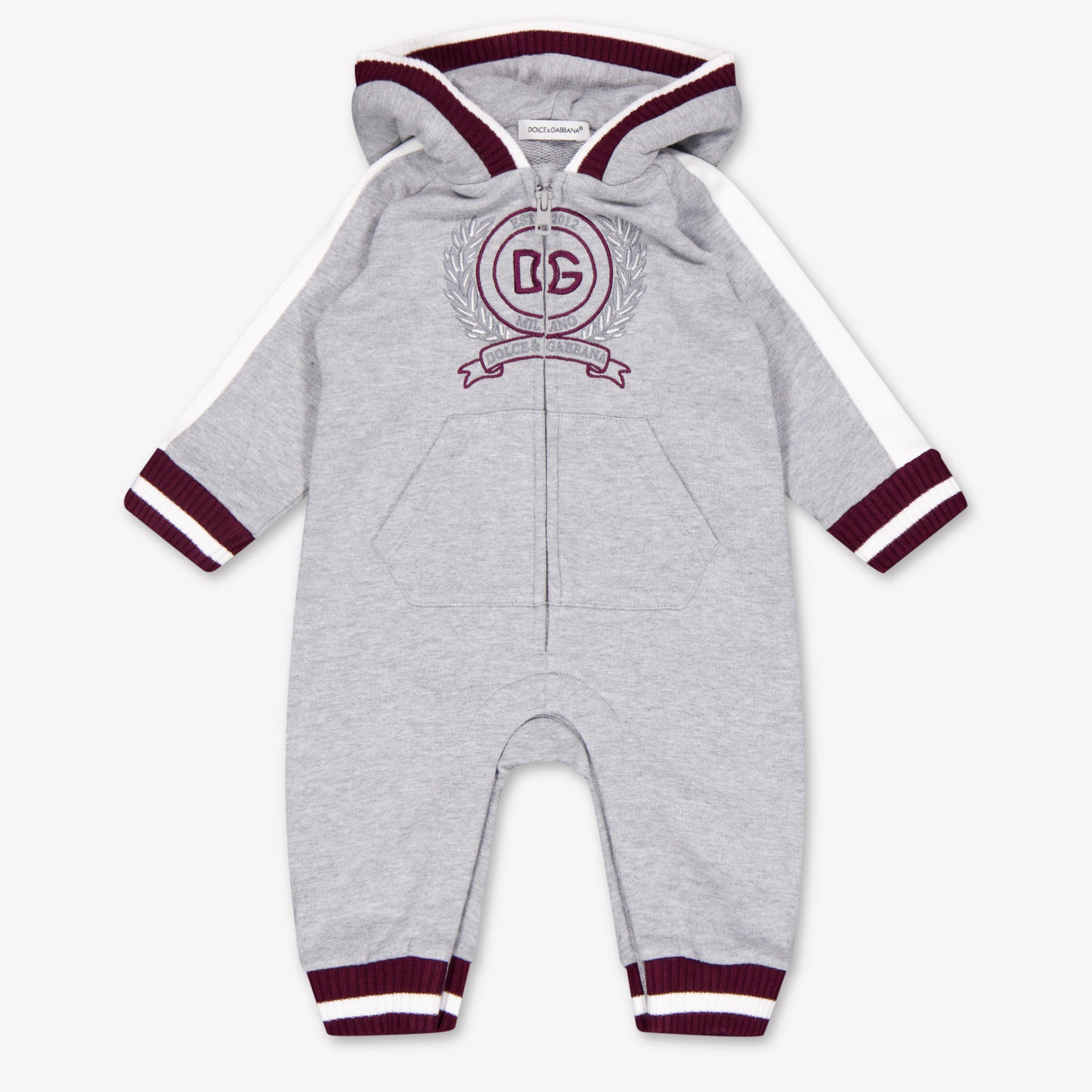Dolce & Gabbana Baby Boys Playsuit In Gray
