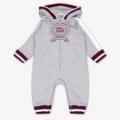 Dolce & Gabbana Baby Boys Playsuit In Gray