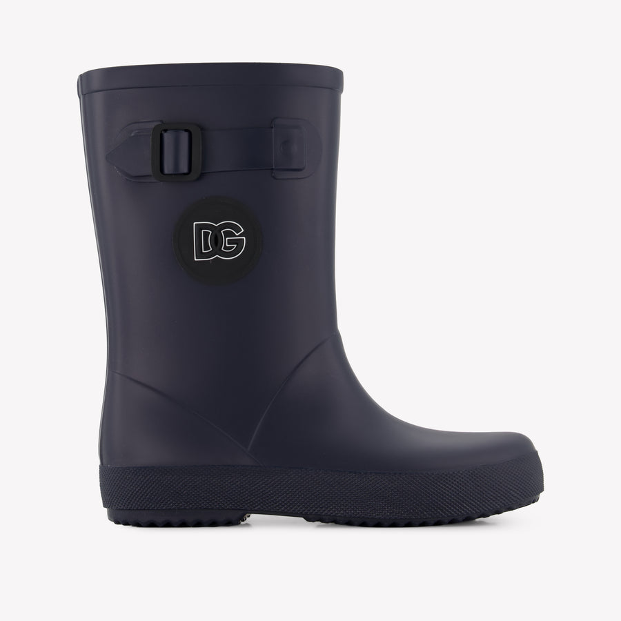 Dolce & Gabbana Unisex Boots In Navy