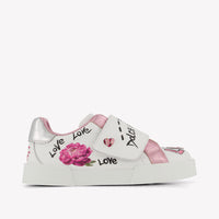Dolce & Gabbana Girls Sneakers In White