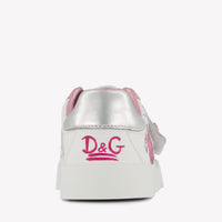 Dolce & Gabbana Girls Sneakers In White
