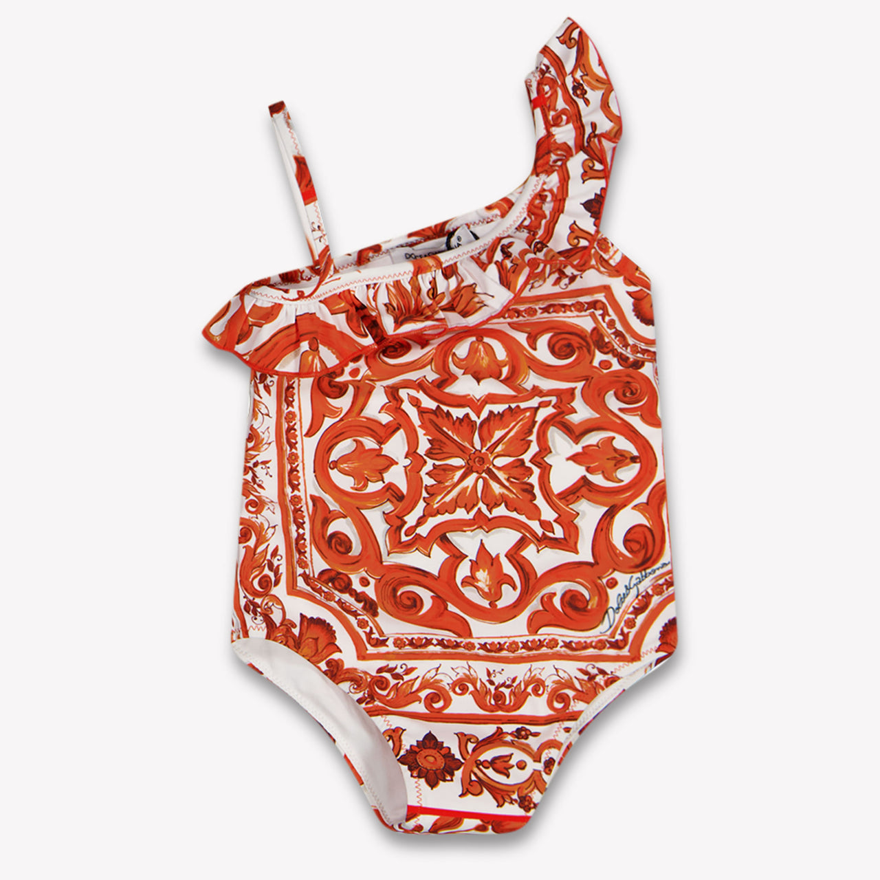 Dolce & Gabbana Baby Meisjes Zwemkleding In Oranje