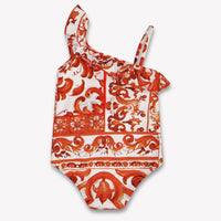 Dolce & Gabbana Baby Meisjes Zwemkleding In Oranje