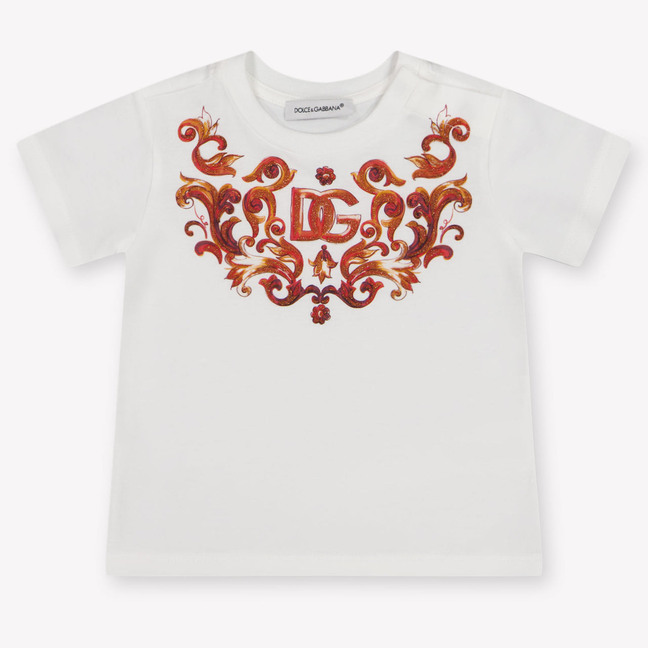 Dolce & Gabbana Baby Meisjes T-Shirt In Wit