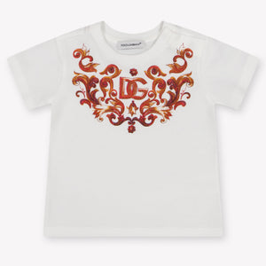 Dolce & Gabbana Baby Meisjes T-Shirt In Wit