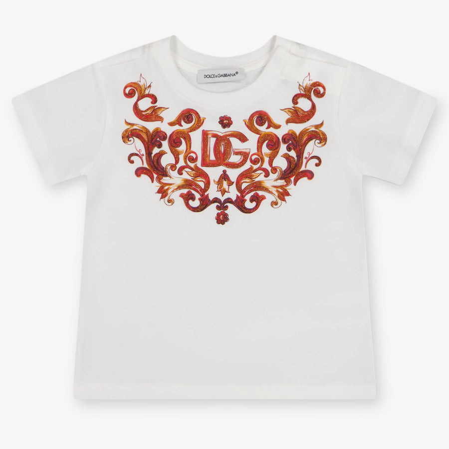 Dolce & Gabbana Baby Meisjes T-Shirt In Wit