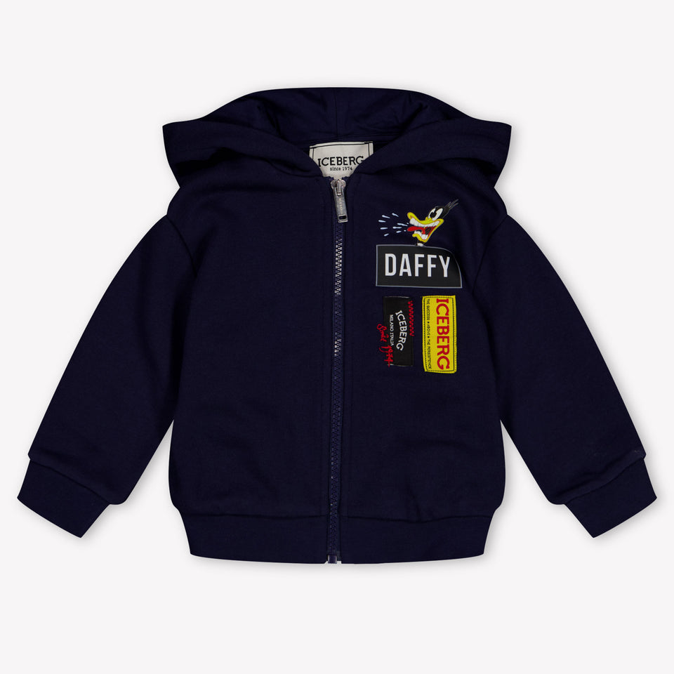 Iceberg Baby Boys Cardigan In Navy
