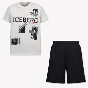 Iceberg Kinder Jongens Setje In Wit