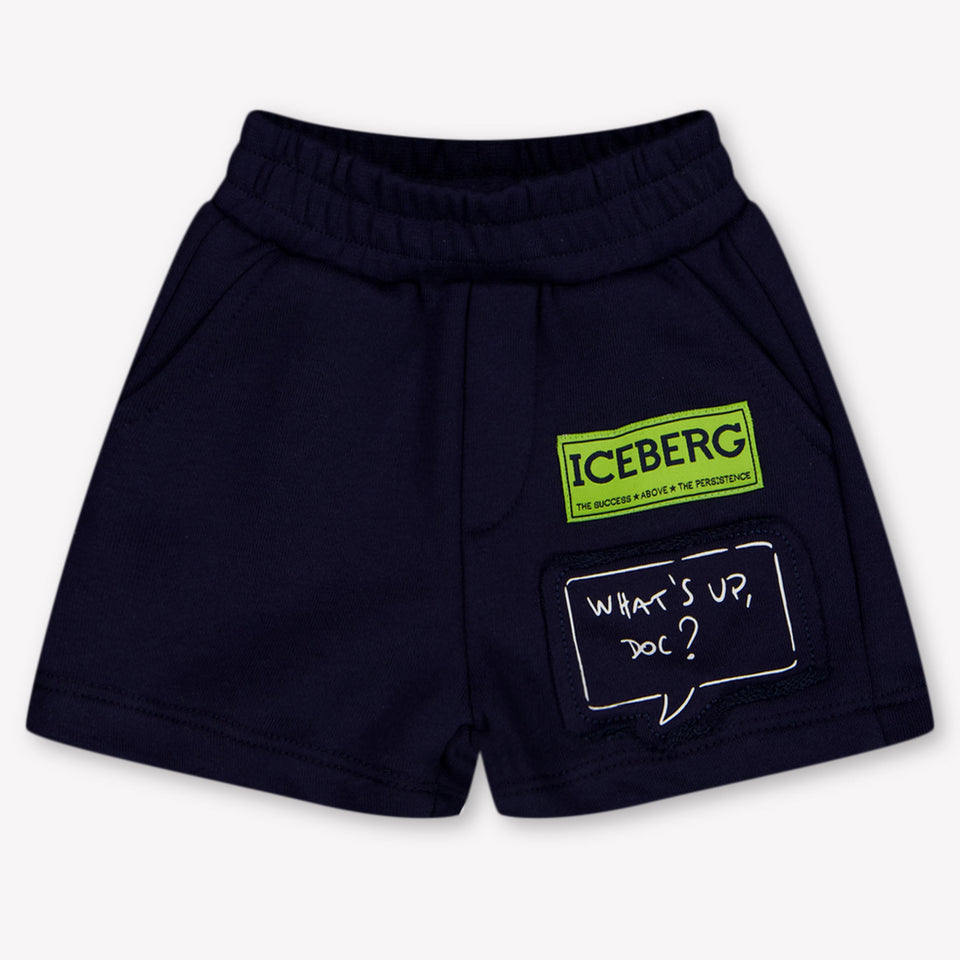 Iceberg Baby Boys Shorts In Navy