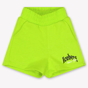 Iceberg Baby Boys Shorts In Lime