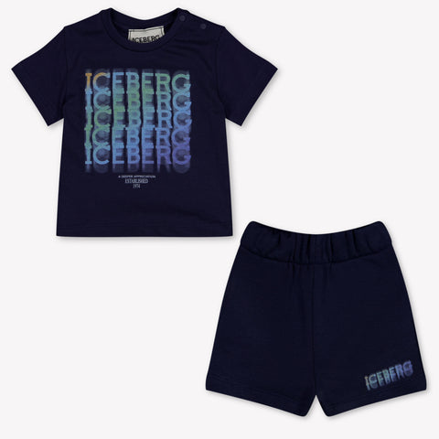 Iceberg Baby Boys Set In Navy