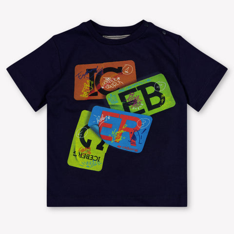 Iceberg Baby Jongens T-Shirt In Navy