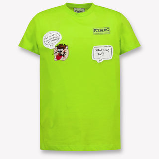 Iceberg Kinder Jongens T-Shirt In Lime